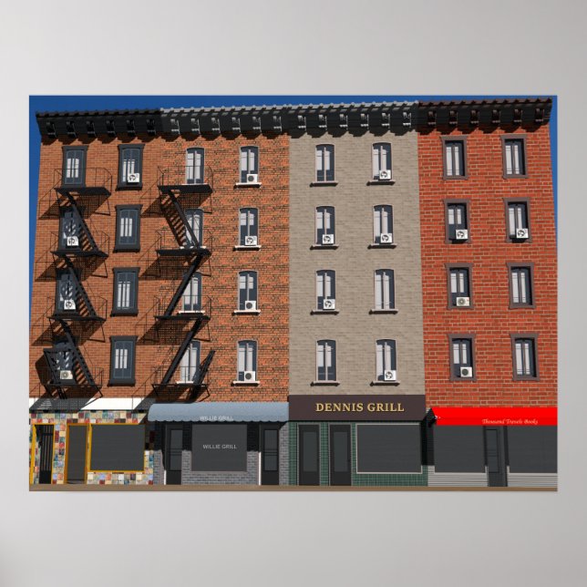 New York Buildings Poster (Front)