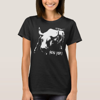 New York Bull T-shirt Women's NY Shirt Souvenir
