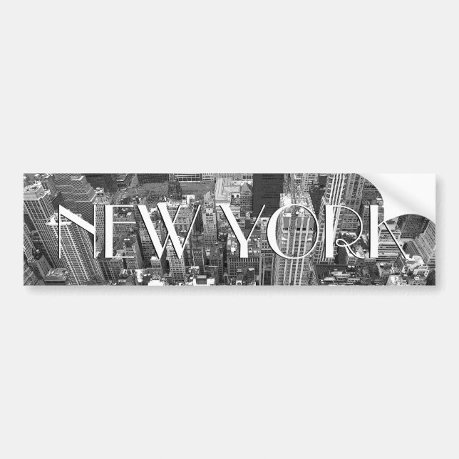 New York Bumper Sticker New York City Stickers (Front)