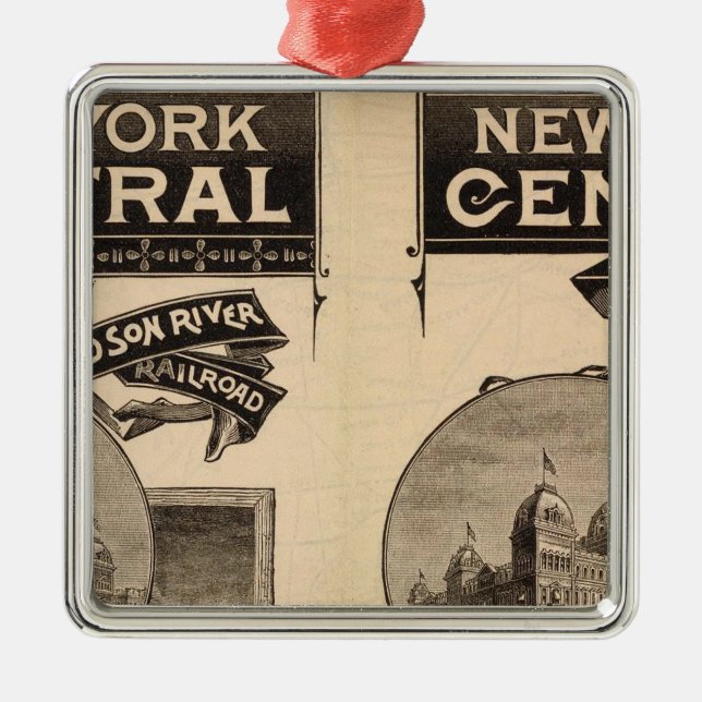 New York Central and Hudson River Railroad Metal Ornament (Front)