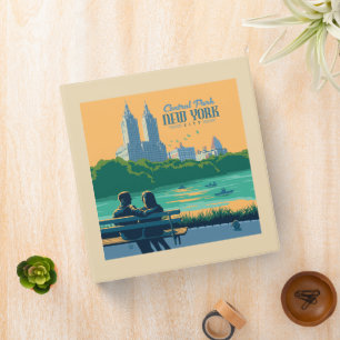 New York Central Park Bench Binder