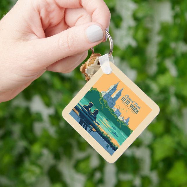 New York Central Park Bench Keychain (Hand)