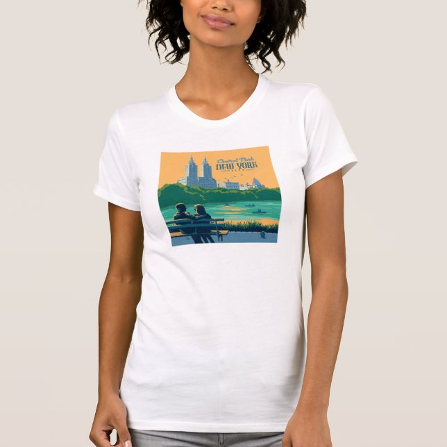 New York Central Park Bench T-Shirt (Front)