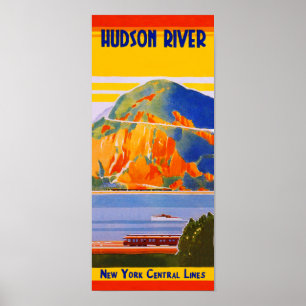 New York Central Railroad, Hudson River Poster