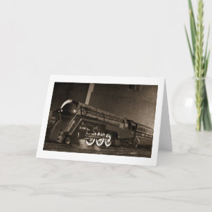 New York Central Vintage Art Deco Train Card