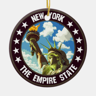 New York                                           Ceramic Ornament