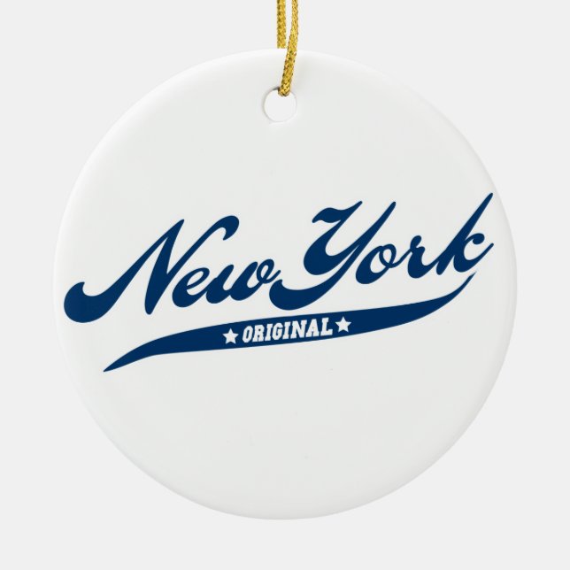 New York Ceramic Ornament (Front)