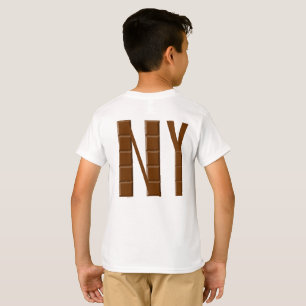 NEW YORK  CHOCOLAT T-shirt blanc DOS