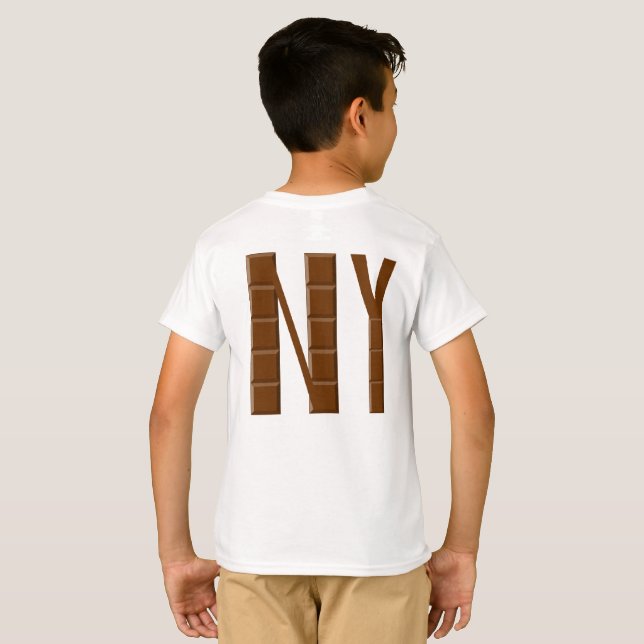 NEW YORK  CHOCOLAT T-shirt blanc DOS (Back Full)