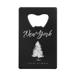 New York Christmas Credit Card Bottle Opener