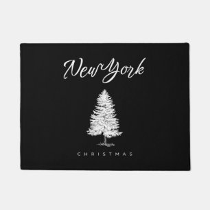 New York Christmas Doormat