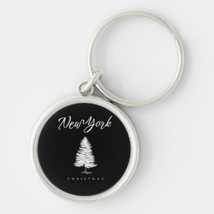 New York Christmas Keychain