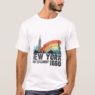 New York City 1960 – Vintage Colour Skyline Retro  T-Shirt