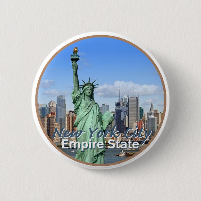 New York City 2 Inch Round Button (Front)