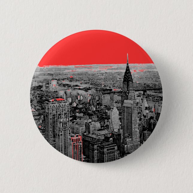 New York City 2 Inch Round Button (Front)