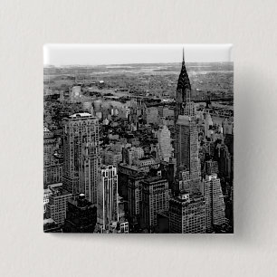 New York City 2 Inch Square Button