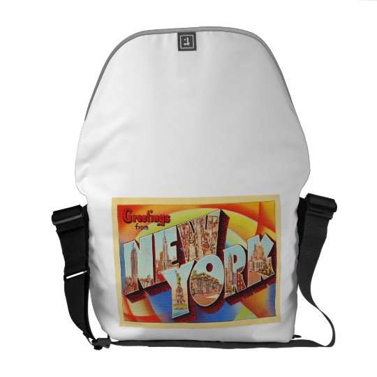 New York City #2 NY Large Letter Travel Postcard - Courier Bag