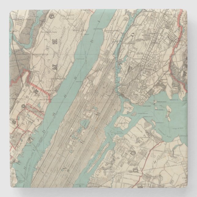 New York City 2 Stone Coaster (Front)