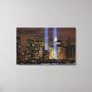 "New York City" 911 Tribute with Lights Wall Art