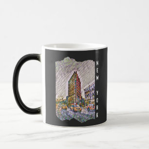 New York City Aesthetic Mosaic Art Magic Mug
