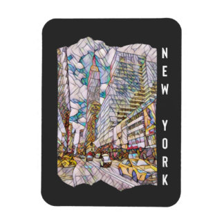 New York City Aesthetic Mosaic Art         Magnet