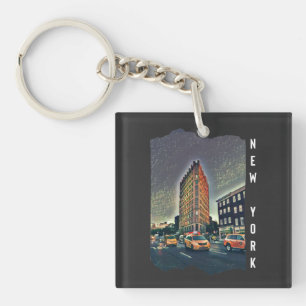 New York City Aesthetic Photo Art Keychain