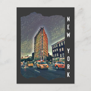 New York City Aesthetic Photo Art Postcard