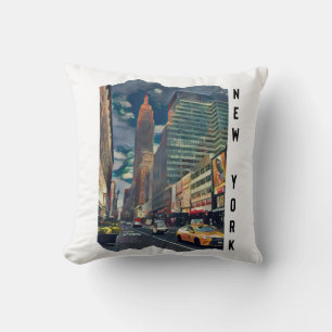 New York City Aesthetic Photo Art  Throw Pillow