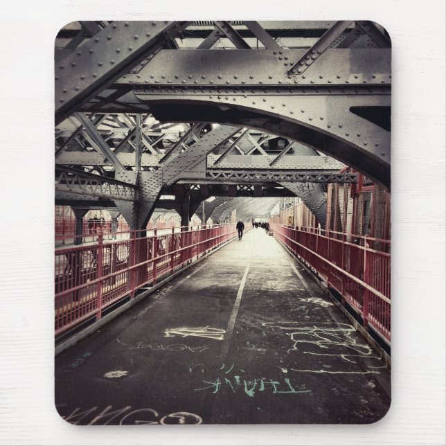 New York City Architecture - Williamsburg Bridge Mouse Pad (Front)