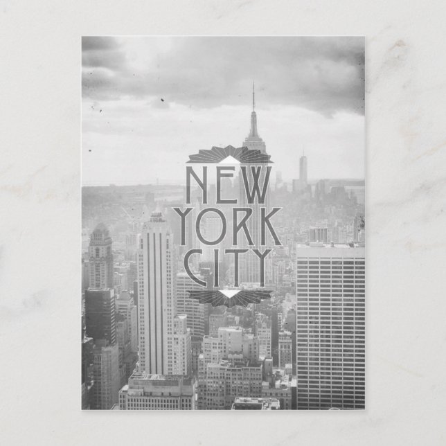 New York City Art Deco Splendour Travel Postcard (Front)