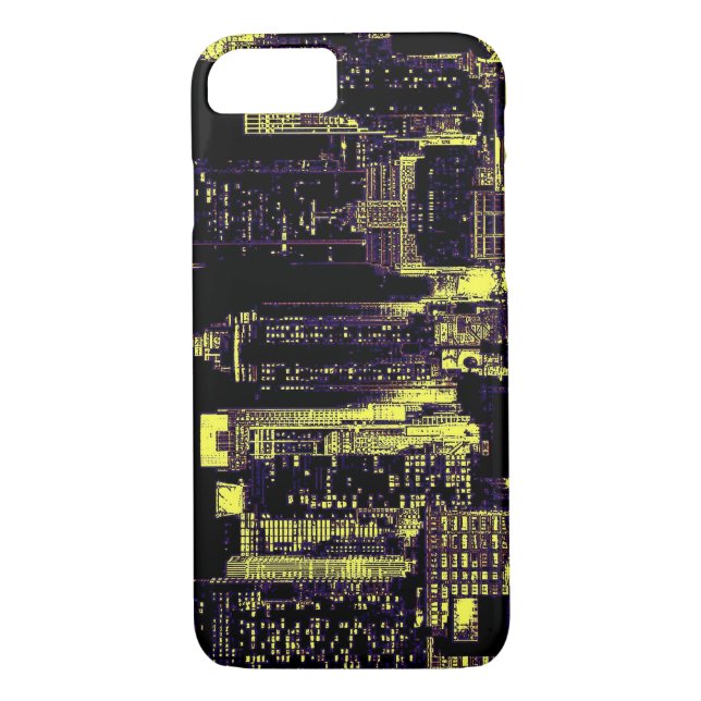New York City at Night iPhone 7 Coque (Dos)