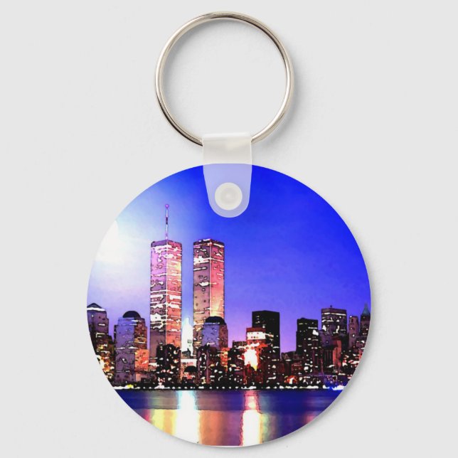 New York City at Night Keychain (Front)