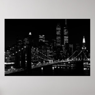 New York City at Night Poster