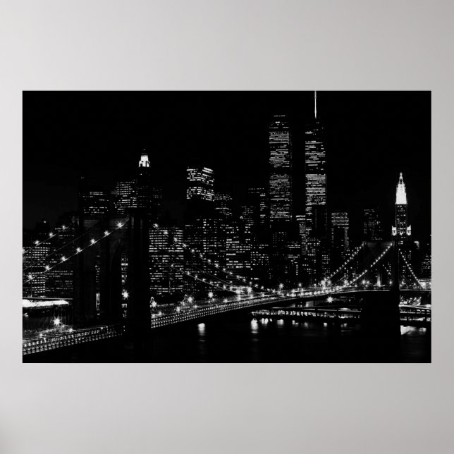 New York City at Night Poster (Front)