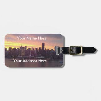 New York City at Sunset Luggage Tag