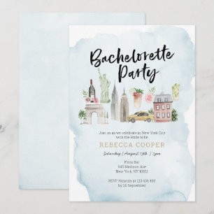 New YorK City Bachelorette Party invitation