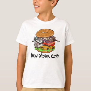 New York City Bagel with Everything NYC T-Shirt