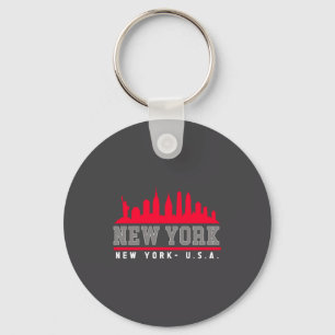 New York City Beautiful Skyline _1 Keychain