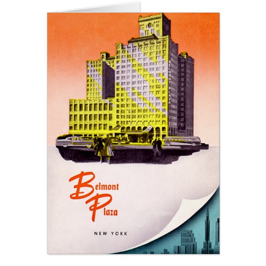 New York City Belmont Plaza Hotel Card