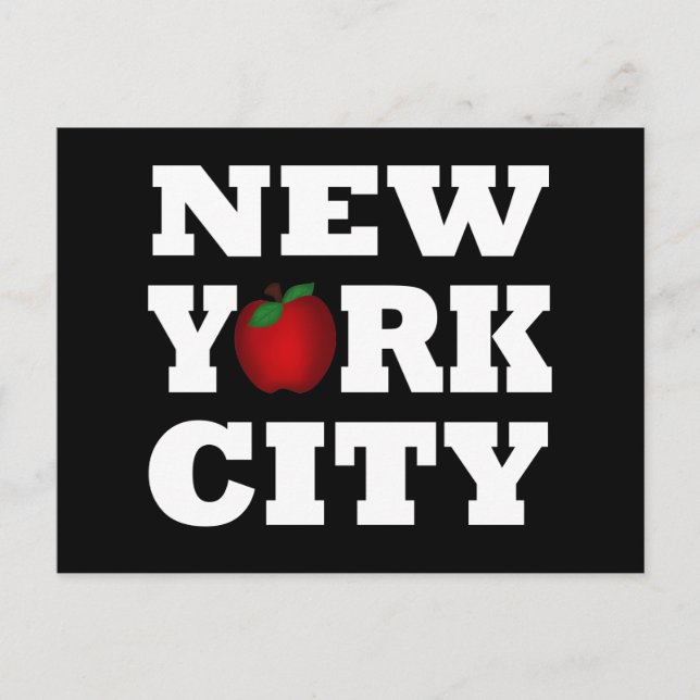 New York City  (Big Apple) Postcard (Front)