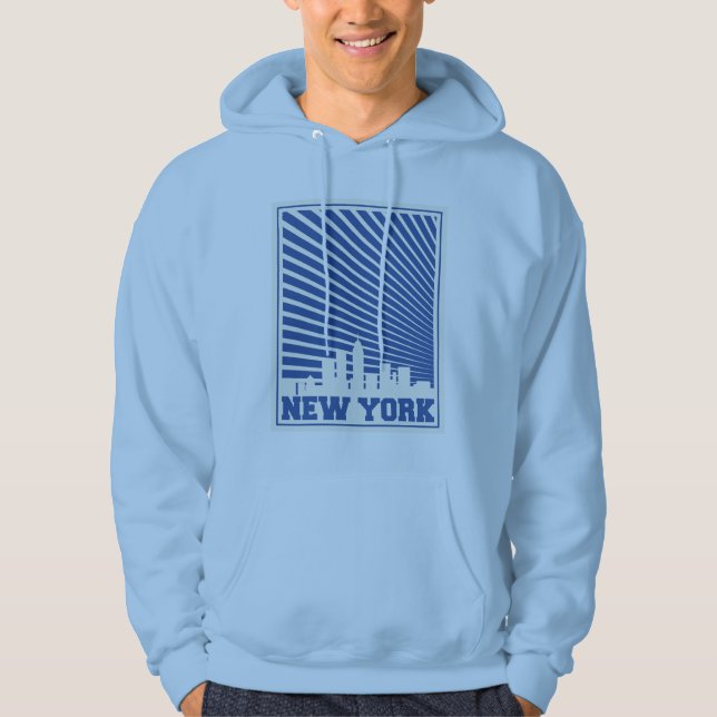 New York City Blue Hoodie (Front)