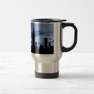 New York City & Blue Night Travel Mug