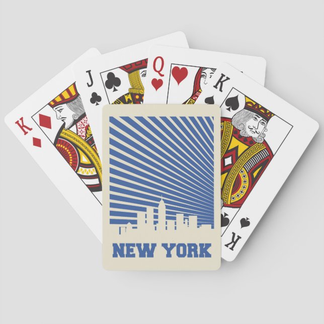 New York City Blue Playing Cards (Back)