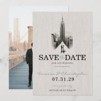 New York City Bride & Groom Save The Date