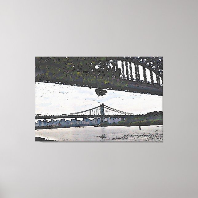New York City Bridges Canvas Print (Front)