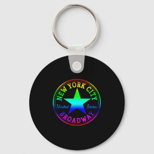 New York City Broadway Theater Nyc United States U Keychain