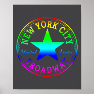 New York City Broadway Theater Nyc United States U Poster