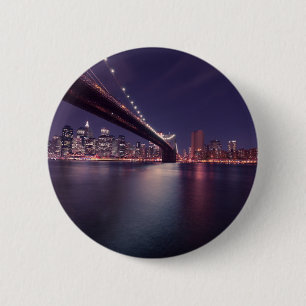 New York City Brooklyn Bridge 2 Inch Round Button