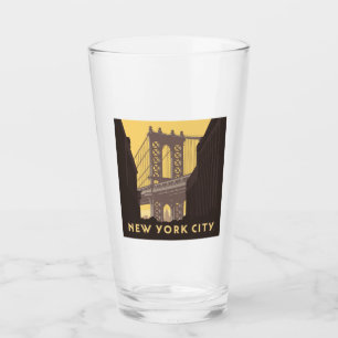 New York City   Brooklyn Bridge Glass