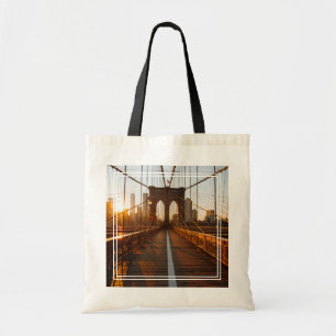 New York City Brooklyn Bridge Sunrise Tote Bag